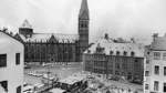 1968: Baustelle für den modernen Erweiterungsbau der Bremer Landesbank an der Ecke Domshof/Unser Lieben Frauen Kirchhof.