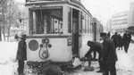 Februar 1966: Schnee und Eis legen den Straßenbahn- und Busverkehr in Bremen lahm.