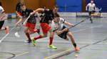 Umkämpft ging es zu im Topspiel der 2. Floorball-Bundesliga Nord/West. Nach dem 9:8-Sieg nach Verlängerung verpassten die Lilienthaler Wölfe, hier mit Jan Schweiger, den Staffelsieg.